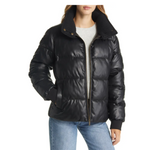 Sam Edelman Faux Leather Puffer Jacket (2 COLORS)
