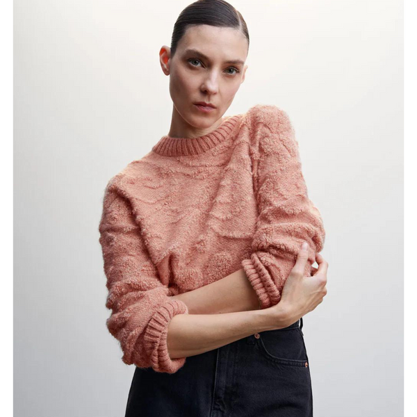 Mango Jacquard Knitted Sweater