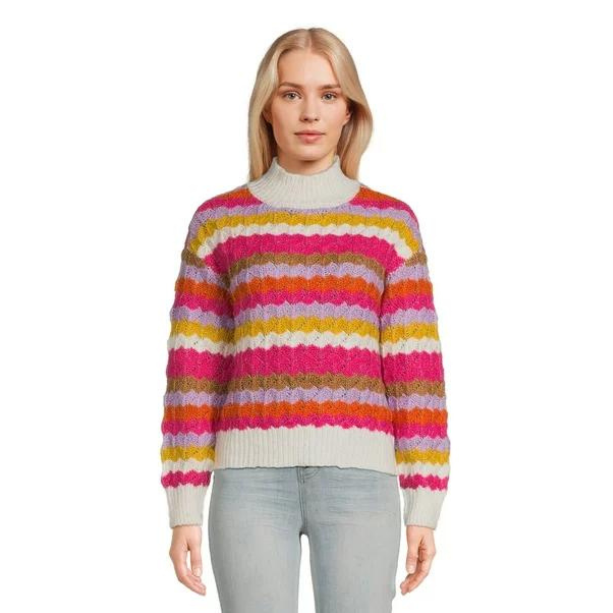 Walmart Mock Neck Pullover Sweater (5 COLORS)