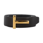 Cinturón con placa en T de Tom Ford (hombre)