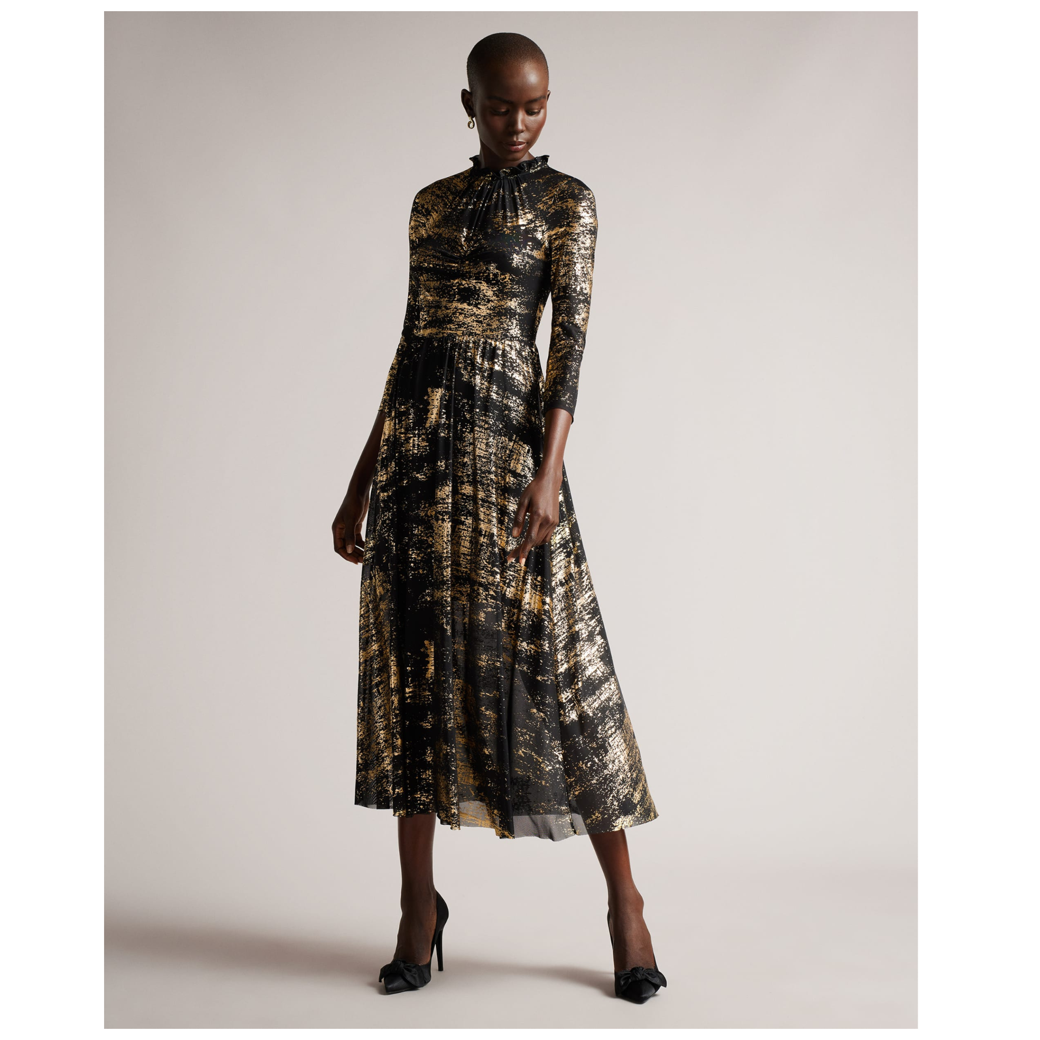 Ted Baker Abstract Print Midaxi Dress