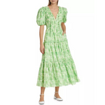 Derek Lam 10 Crosby Philippa vestido largo con mangas abullonadas