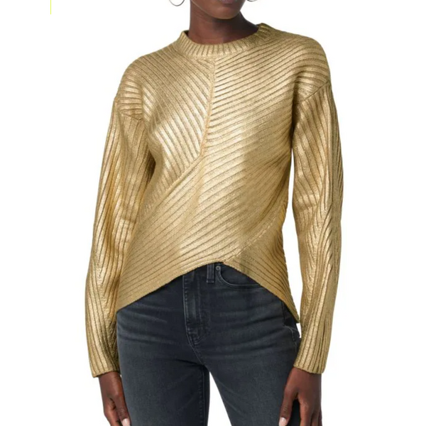 Hudson Merino Wool Blend Metallic Sweater