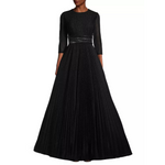 Vestido evasé plisado brillante de Mac Duggal (2 COLORES)