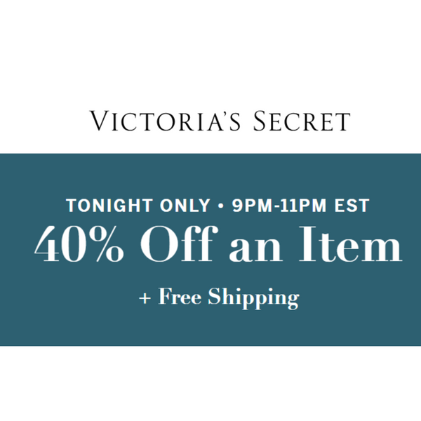 Victoria's Secret 40% DE DESCUENTO EN UN ARTÍCULO + ENVÍO GRATIS