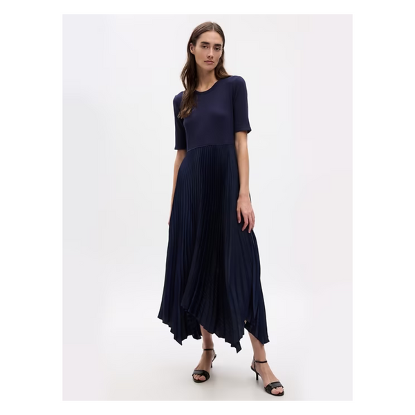 Gap Satin Pleated Midi Dress (4 COLORS)