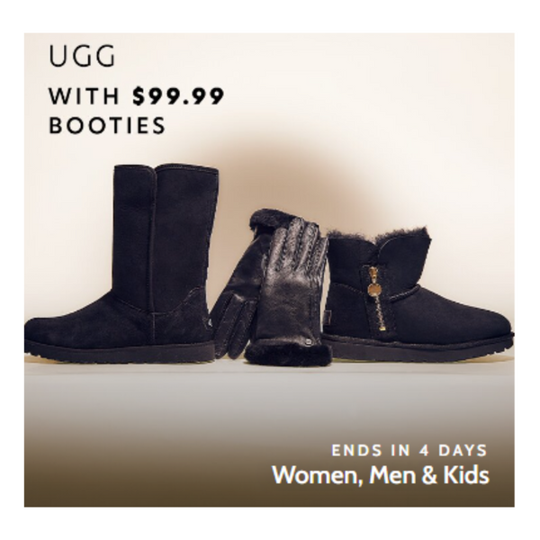 ¡OFERTAS UGG para toda la familia! ¡Hombres, mujeres, niños!