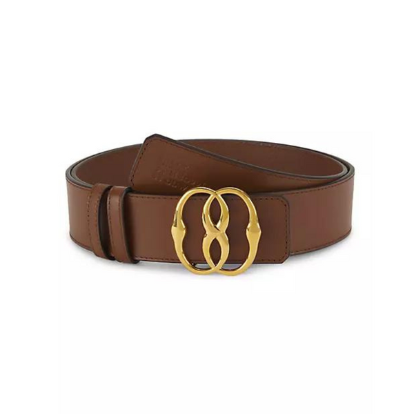 Cinturón con emblema de cuero Bally (HOMBRE)