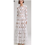 Self-Portrait lace-detailing cotton dress