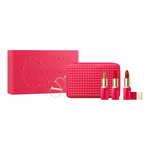 Set trío de pintalabios Valentino Minirosso + cartera Valentino Couture