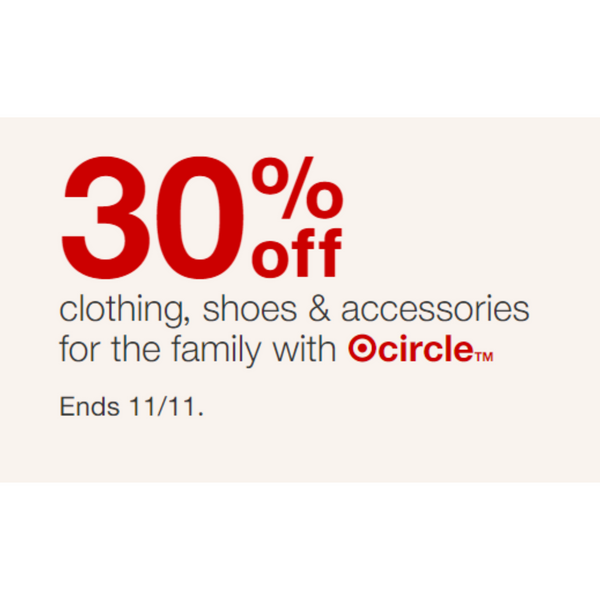 Objetivo: obtenga un 30 % de descuento en ropa, zapatos y accesorios
