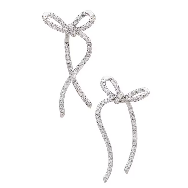 Pendientes Shashi Plata Cristal