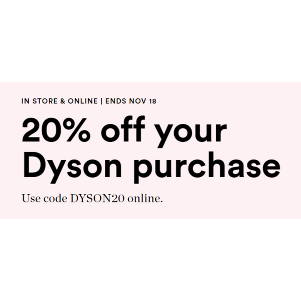ULTA- ¡¡20% DE DESCUENTO EN COMPRA DE DYSON!!