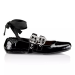 Zapatos planos con cordones de charol Raika de Schutz
