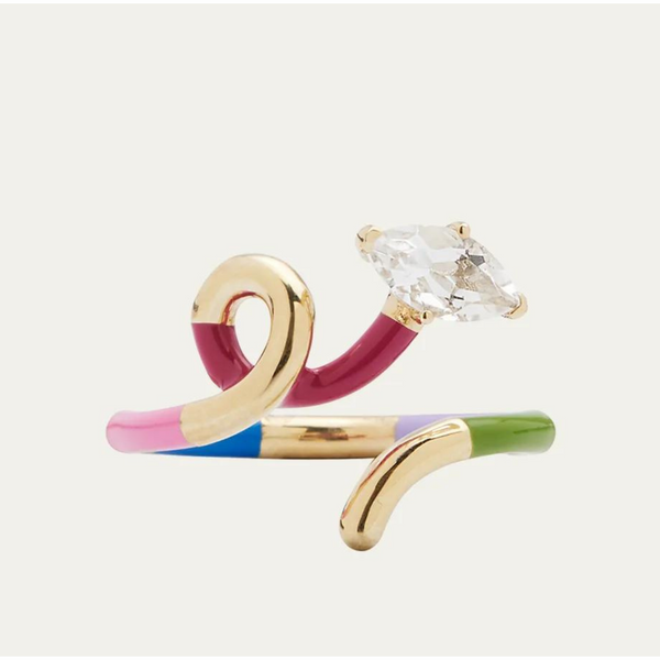 BEA BONGIASCA B Anillo multicolor con marquesa
