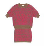 Fendi Girls Knit Monogram Print Skirt/ Top (little & big girls)