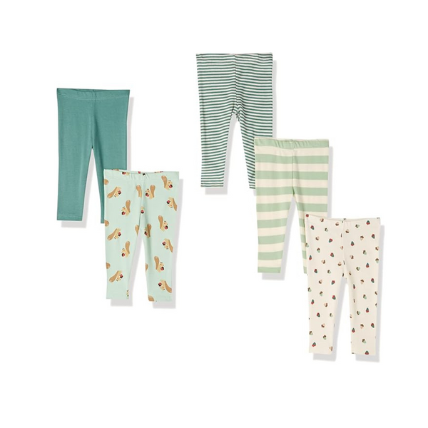 5-Pack Amazon Essentials Unisex Babies' Leggings