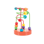 Nuby Coloful Mini Wooden Bead Maze Roller Coaster- Early Educational Toy