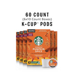 Cápsulas de café con sabor a calabaza y especias Starbucks K-Cup de 60 unidades