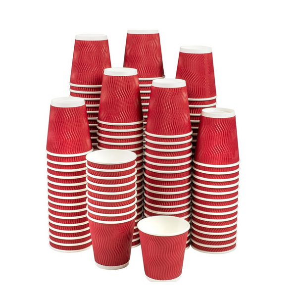 Tazas de café aisladas desechables de 150 unidades