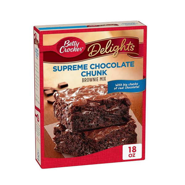 Betty Crocker Delights Mezcla suprema de brownie con trozos de chocolate (18 oz.)