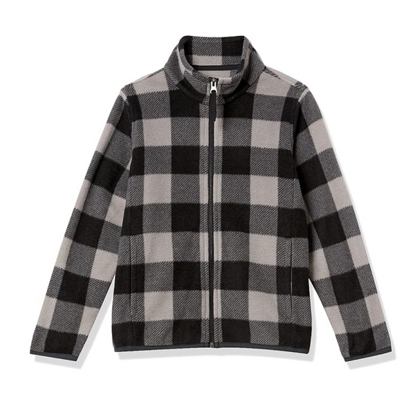 Amazon Essentials Boys and Toddlers' Polar Fleece Full Zip Mock Jacket