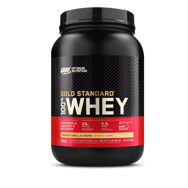 Optimum Nutrition Gold Standard 100% proteína de suero en polvo, 2 libras