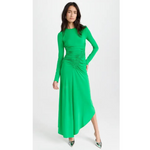 A.L.C. Adeline Asymmetric Ruched Stretch Maxi Dress