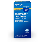 Tabletas de naproxeno sódico Amazon Basic Care de 200 unidades
