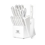 15-Piece Hunter Dual Self Sharpening Anti-slip Knife Set with Block