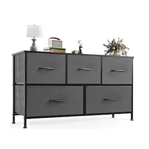 Cómoda de armario organizador de tela con 5 cajones Olixis