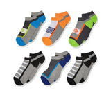 6-Pack Jefferies Boy's Sport Athletic Low Cut Half Cushion Socks