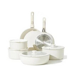 12-Piece Carote Nonstick Cookware Detachable Handle Pots & Pans Set