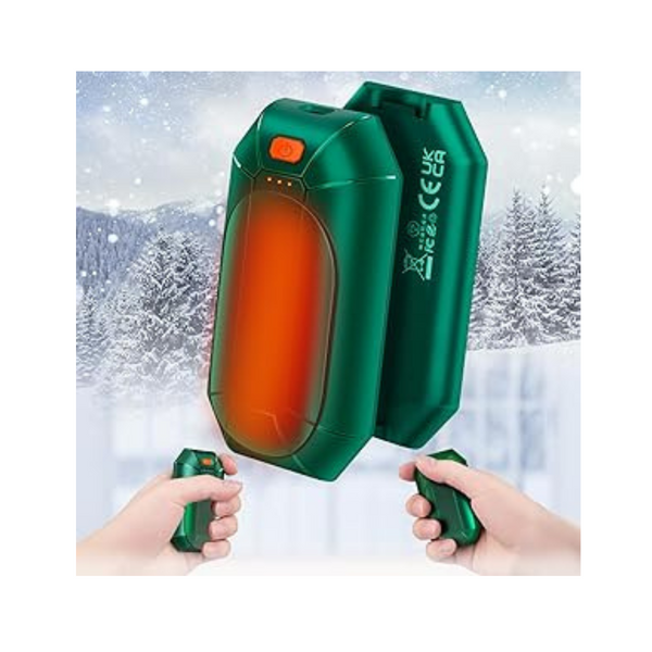 Calentador de manos eléctrico portátil recargable por USB 2 en 1 de 2 paquetes