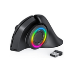 Rechargeable Light Up Wireless Ergonomic Vertical Mouse with LED Light