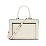 Bolso satchel Calvin Klein Astrid con triple compartimento (querubín blanco/negro)