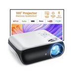 Proyector Bluetooth 1080P con pantalla de 100''