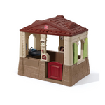 Step2 Neat & Tidy Cottage II Brown Playhouse Plastic Kids Outdoor Toy