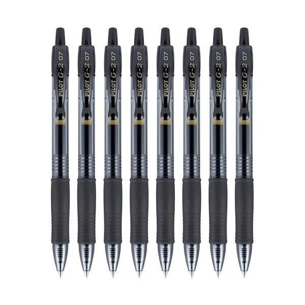 Paquete de 8 bolígrafos de gel G2 Premium de punta fina de 0,7 mm Pilot