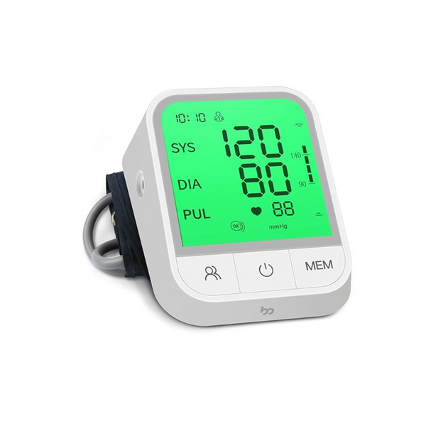 Máquina automática de presión arterial con pantalla LCD grande de 4 colores de 4,7"