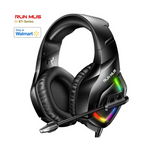 Sonido envolvente 7.1, micrófono con cancelación de ruido y auriculares para juegos con luz RGB