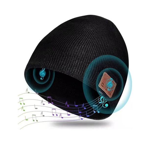 ColoFocus Men's Unique Winter Bluetooth Beanie Hat with Buckle Closure