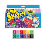 Juego de 12 marcadores de acuarela con punta de cincel Sanford Mr. Sketch