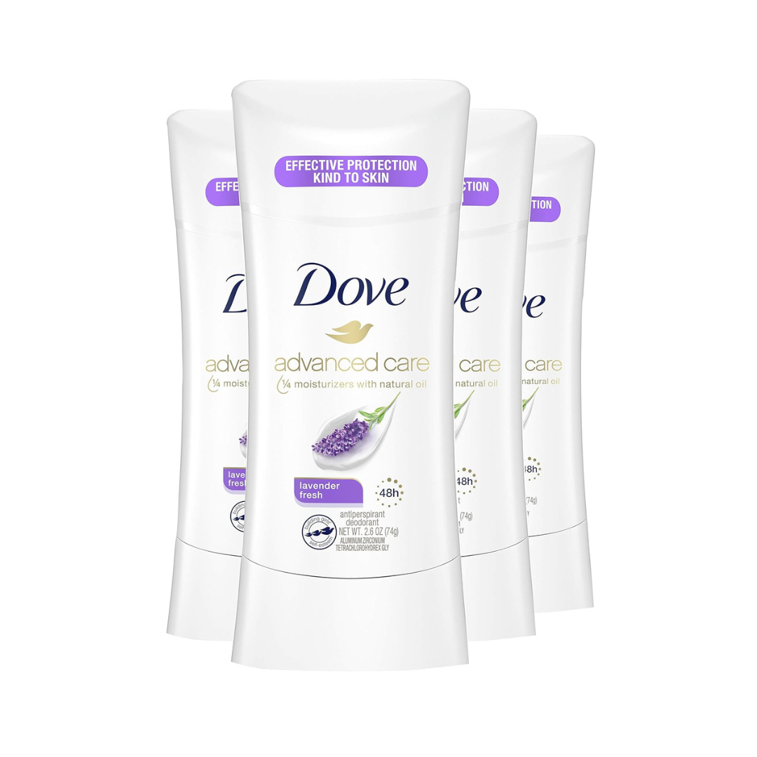 Dove Advanced Care Antiperspirant Deodorant Stick for Women, Lavender