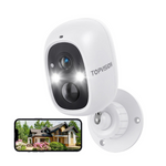 Cámara de seguridad inalámbrica impermeable Febfoxs 4K con visión nocturna IP65
