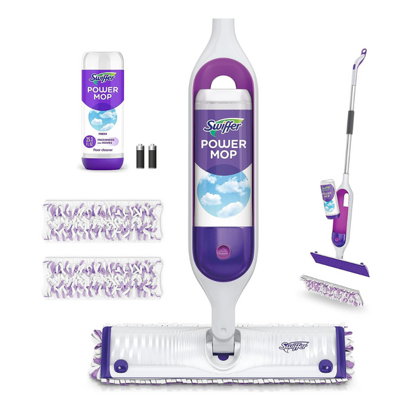 Swiffer PowerMop Multi-Surface Mop Kit for Floor Cleaning