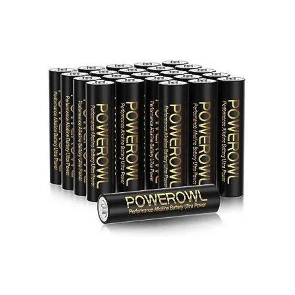 Paquete de 24 pilas AAA alcalinas de alta capacidad Powerowl