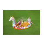 Groovy Giraffe Multicolor Child Inflatable Play Pool with Sprayer