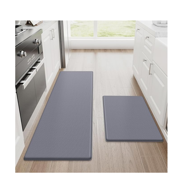 Tapetes de cocina antideslizantes antifatiga acolchados StepLively de 2 piezas