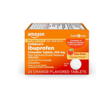 Tabletas masticables de ibuprofeno para niños de Amazon Basic Care, 24 unidades